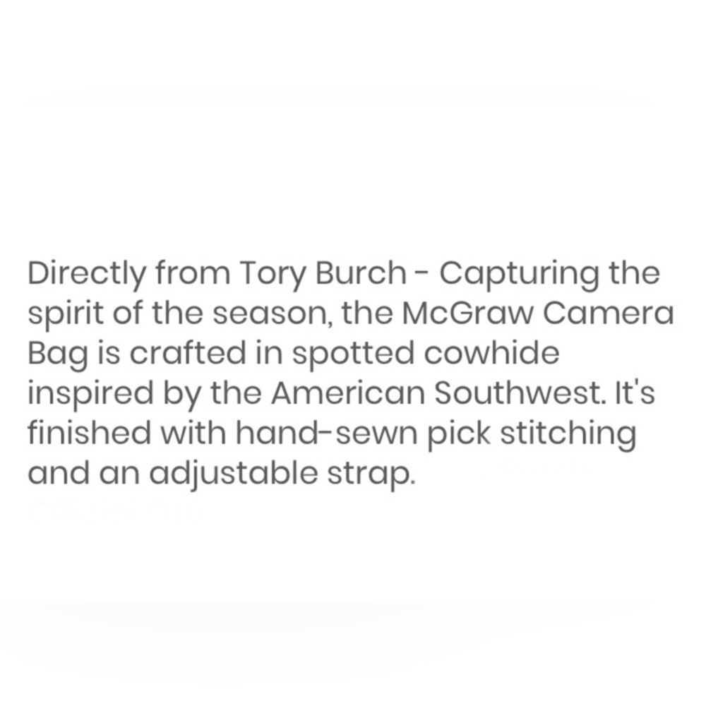 New Tory Burch McGraw Calf Hair Crossbody Camera Bag Rare - Picture 15 of 15